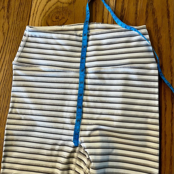 Spiritual Gangster Grey Metallic Stripe High Waist Leggings - Picture 8 of 12